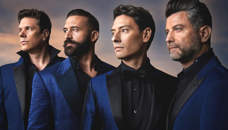 Il Divo in blue and black suits