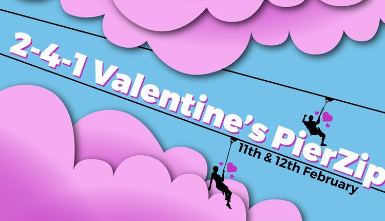 Valentine's 2 for 1 Pier Zip Experience