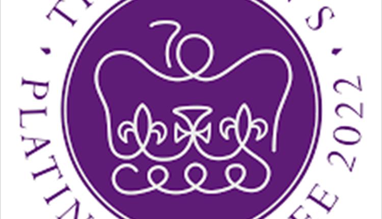 Platinum Jubilee official circular logo in purple