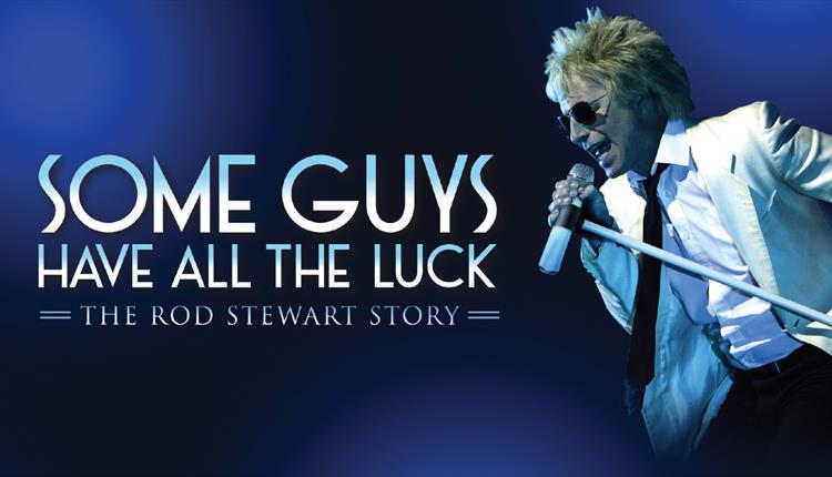 Rod Stewart lookalike and wording Some Guys Have All The Luck - The Rod Stewart Story