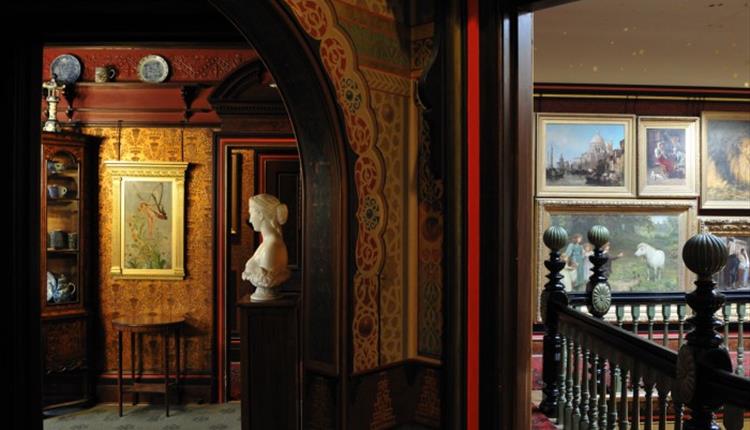 Upstairs interior of the Russell-Cotes Art Gallery & Museum