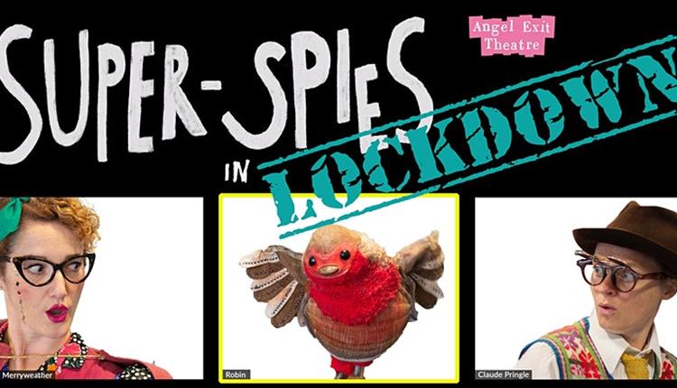 Super Spies in LOCKDOWN logo with three 'zoom heads'