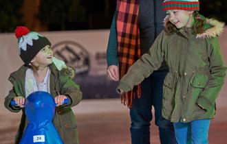Children on an ice rink