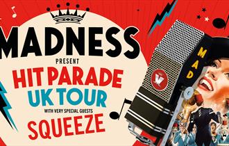 image is the poster for the event of a lady at a retro microphone wearing a top hat
