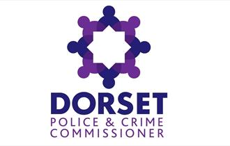 purple police logo on white background