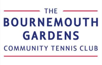 Logo of the Bournemouth gardens Community tennis club.