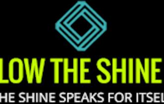 Follow the Shine green text logo on a black background