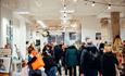 South Coast Maker's Market Pop Up shoppers browsing lovely gifts.