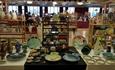 Antiques fair table in the Pavilion at previous event.