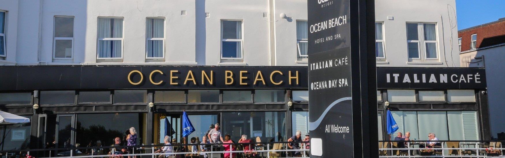 Front of the Ocean beach hotel located in Bournemouth