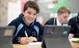 Bournemouth Collegiate School pupil smiling