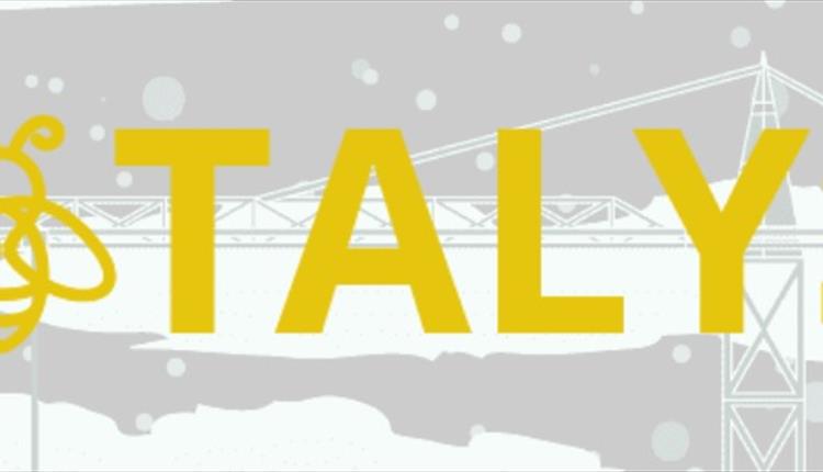 image of yellow catalyst text logo on grey and white background