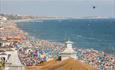 A very busy beach at the Bournemouth Air Festival