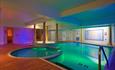 Colourful and soothing spa room