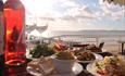 Aruba Restaurant & Bar Bournemouth View from Balcony Dinner