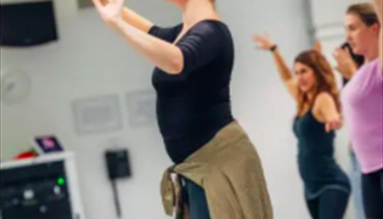Woman leading a dance class