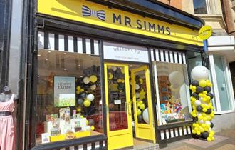 Yellow Mr Simms storefront