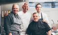 Four chefs standing in St Tropez Lounge kitchen