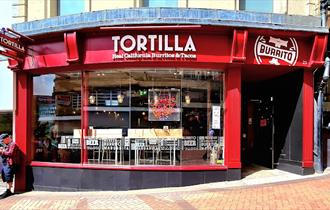 Tortilla shop front from Bournemouth highstreet