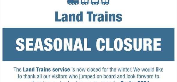 Land Trains service now closed for winter.