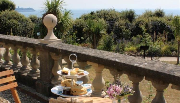 Afternoon tea with a sea view