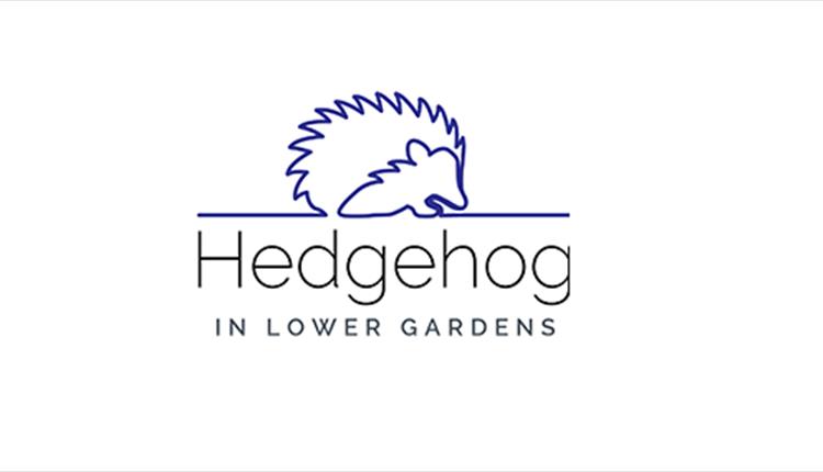 Logo of a hedgehog outline with the words in Lower Gardens