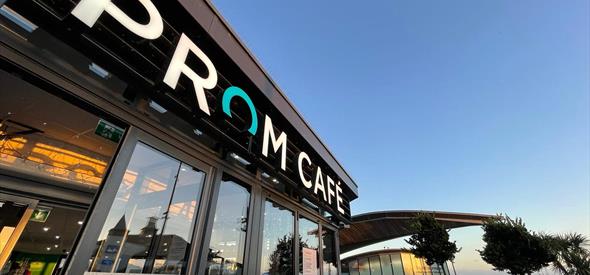 The Prom Cafe at sunset