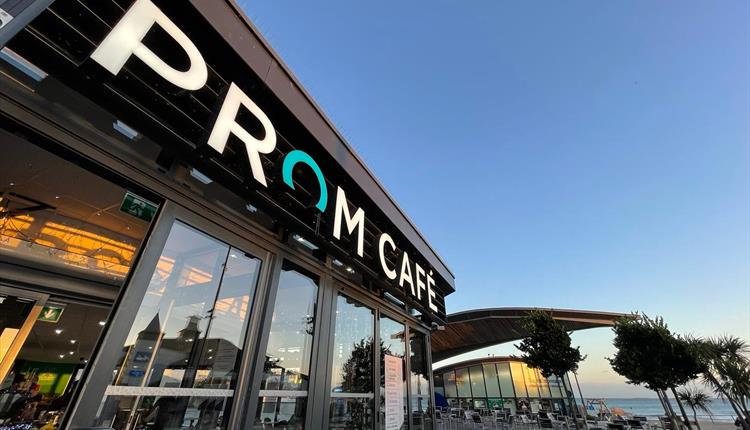 The Prom Cafe at sunset