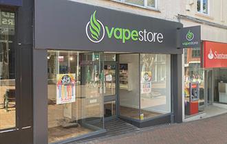 outside shot of the Vapestore in Bournemouth