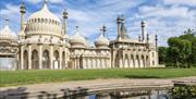 Royal Pavilion exterior with pond