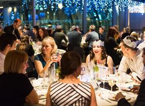 A Christmas party at the i360, Brighton