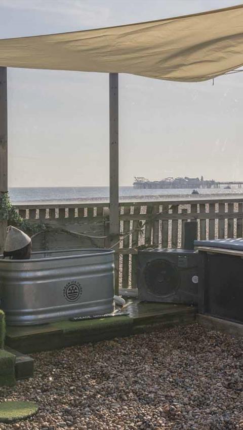 Beach Box sauna. Credit - James Ratchford