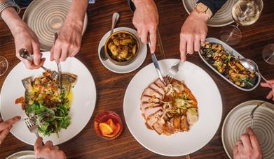 A selection of tasty looking dishes.
