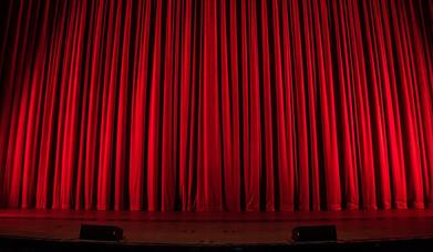 Red theatre curtain