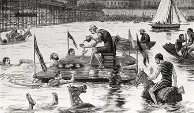 Image: Aquatic Tea Party by the West Pier © Brighton Swimming Club