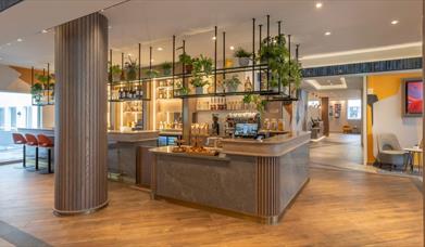 The bar area