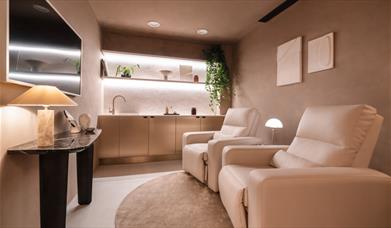 TGB Spa, image shows welcoming comfy treatment chairs