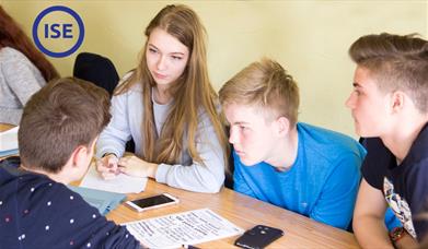 Students listening in class