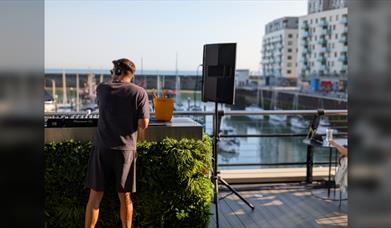 Malmaison Brighton - DJ on the Terrace