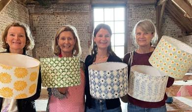 Block Printed Lampshades