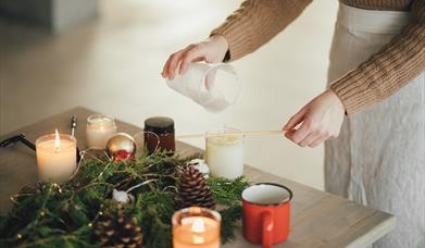 Christmas Candle Making Workshop at Borde Hill, West Sussex