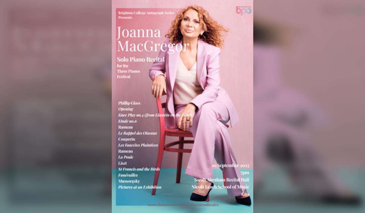 Autograph Concert Series Presents: Joanna MacGregor, Piano