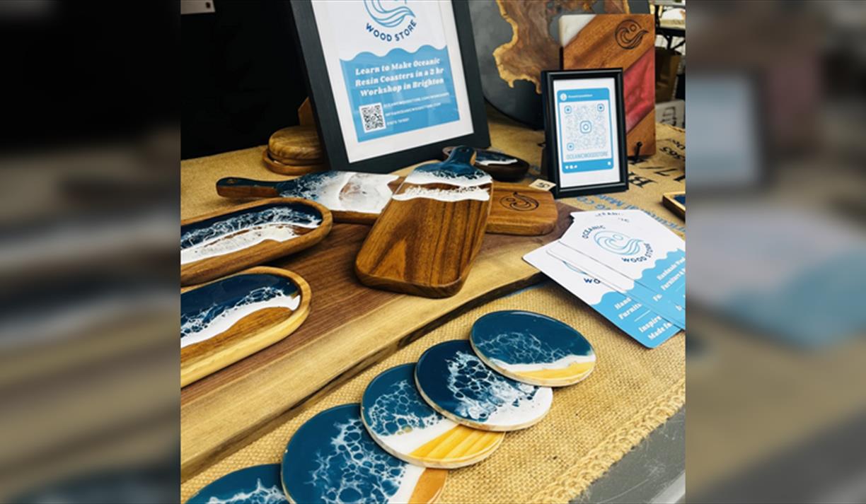 Beginner Epoxy Resin Class: Create Your Own Seascape Coasters