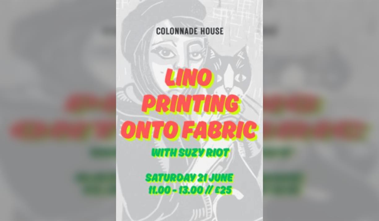 Lino Printing onto Fabric with Suzy Riot