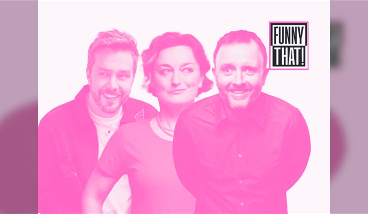 Chris McCausland, Zoe Lyons and MC Iain Stirling