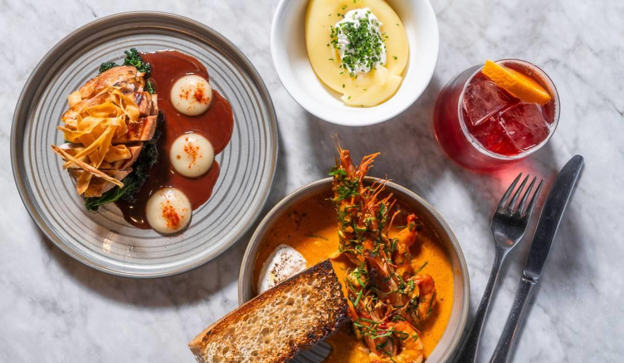 A selection of small plates.