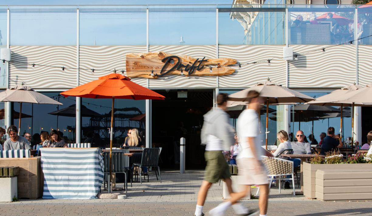 Outside at Drift Bar & Kitchen