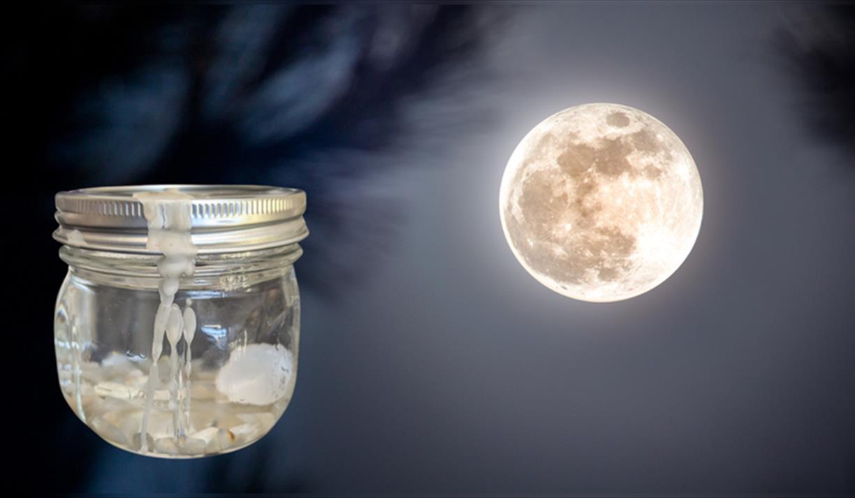 Full Moon Water Jars with Moonstone & Selenite