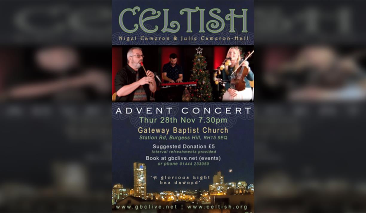 Celtish Advent Concert with Nigel Cameron & Julie Cameron-Hall