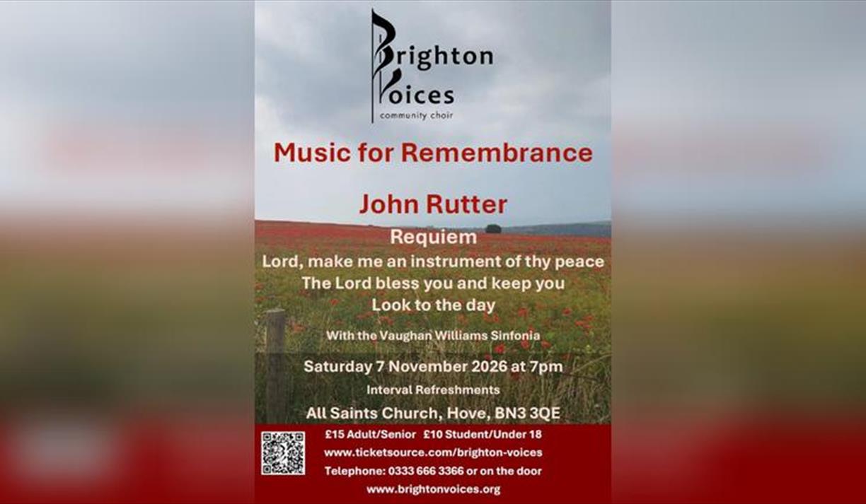 Brighton Voices presents Music for Remembrance
